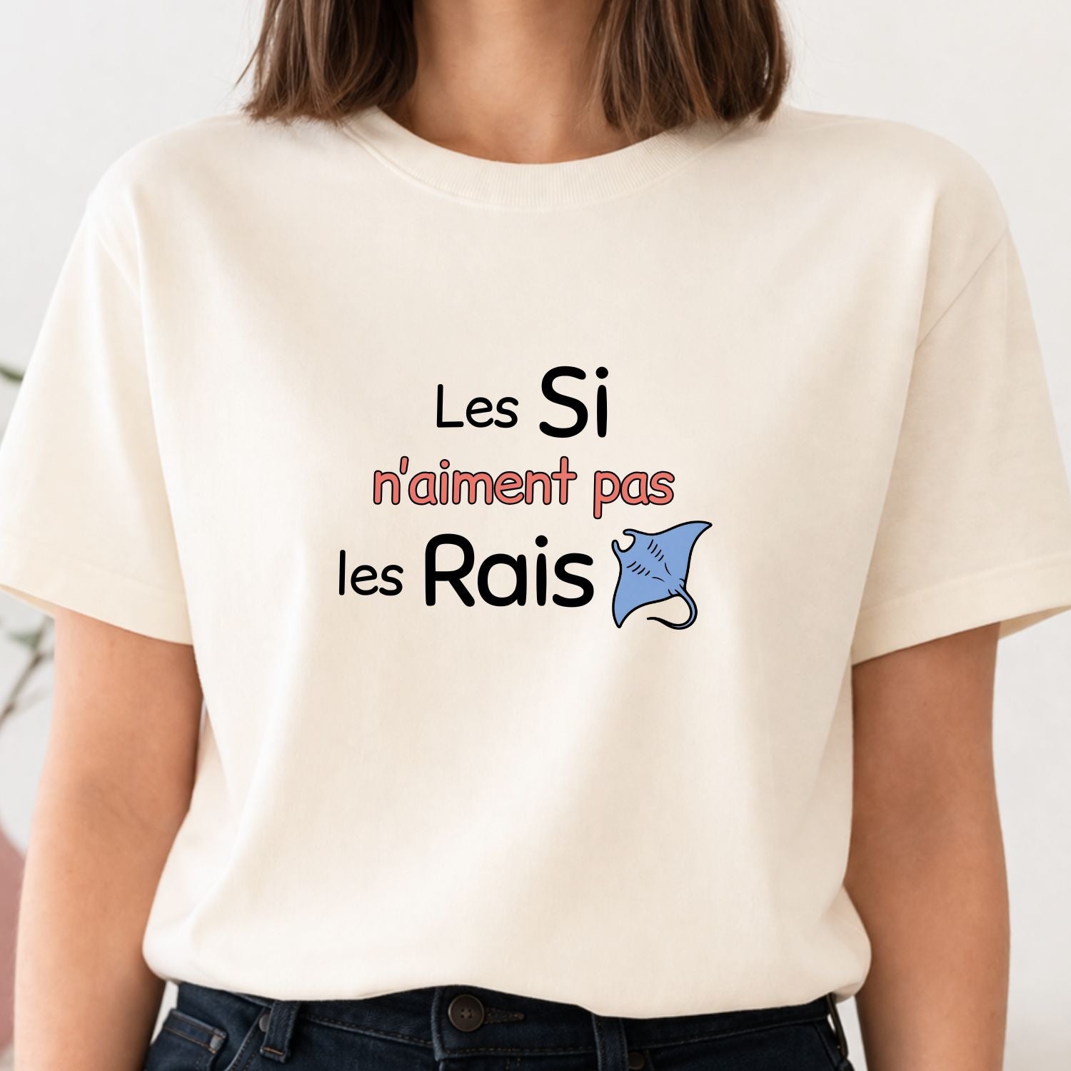 T-shirt pour femmes-Si n'aiment pas les rais