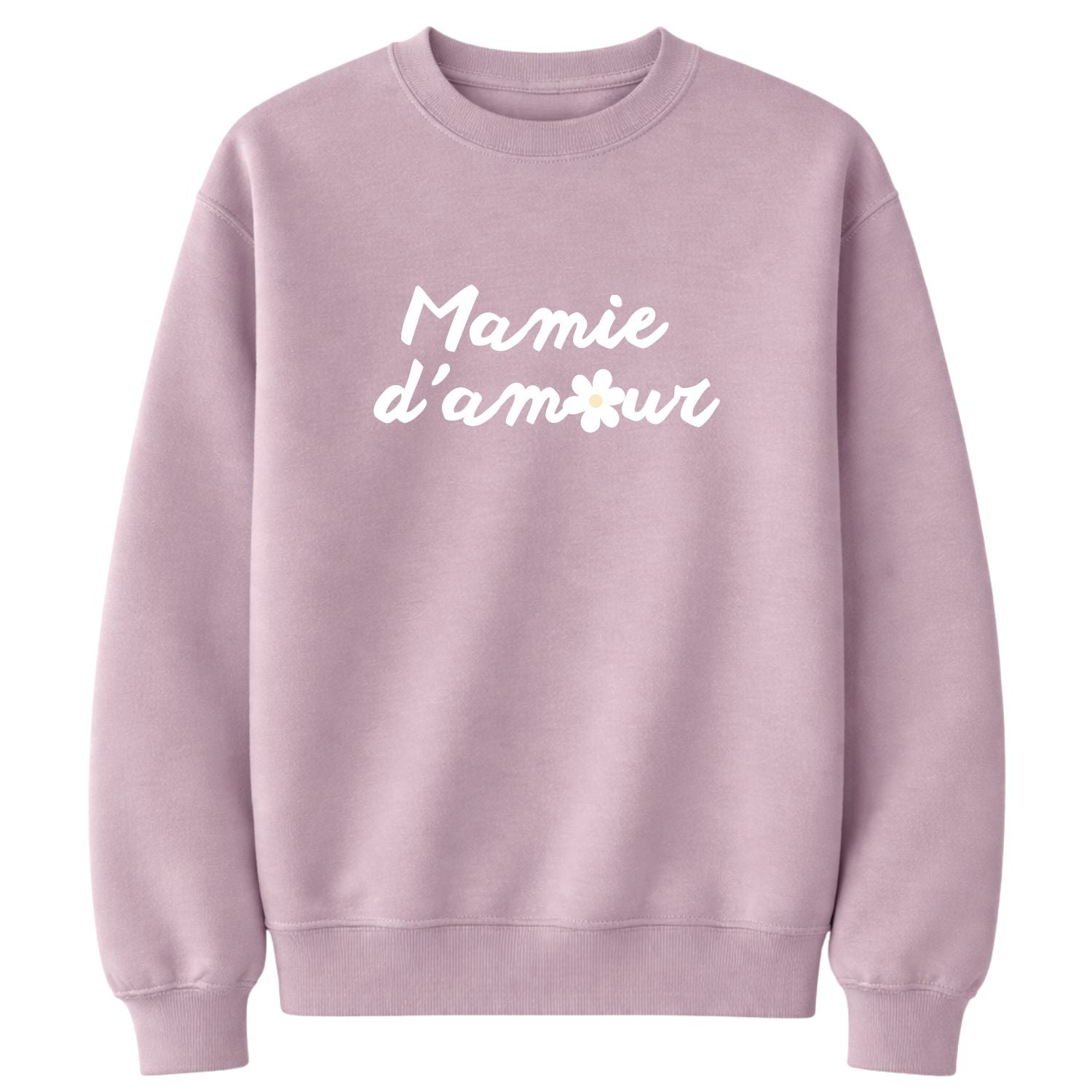 Crewneck pour femmes-Mamie d'amour (Mauve)