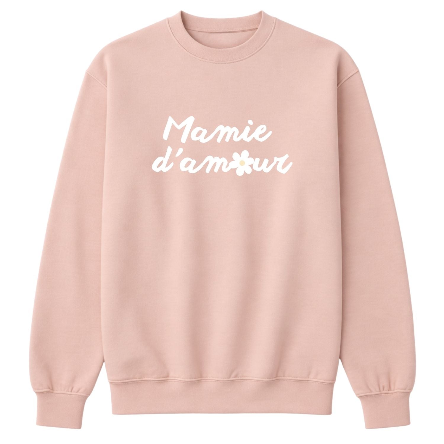 Crewneck pour femmes-Mamie d'amour (Rose)