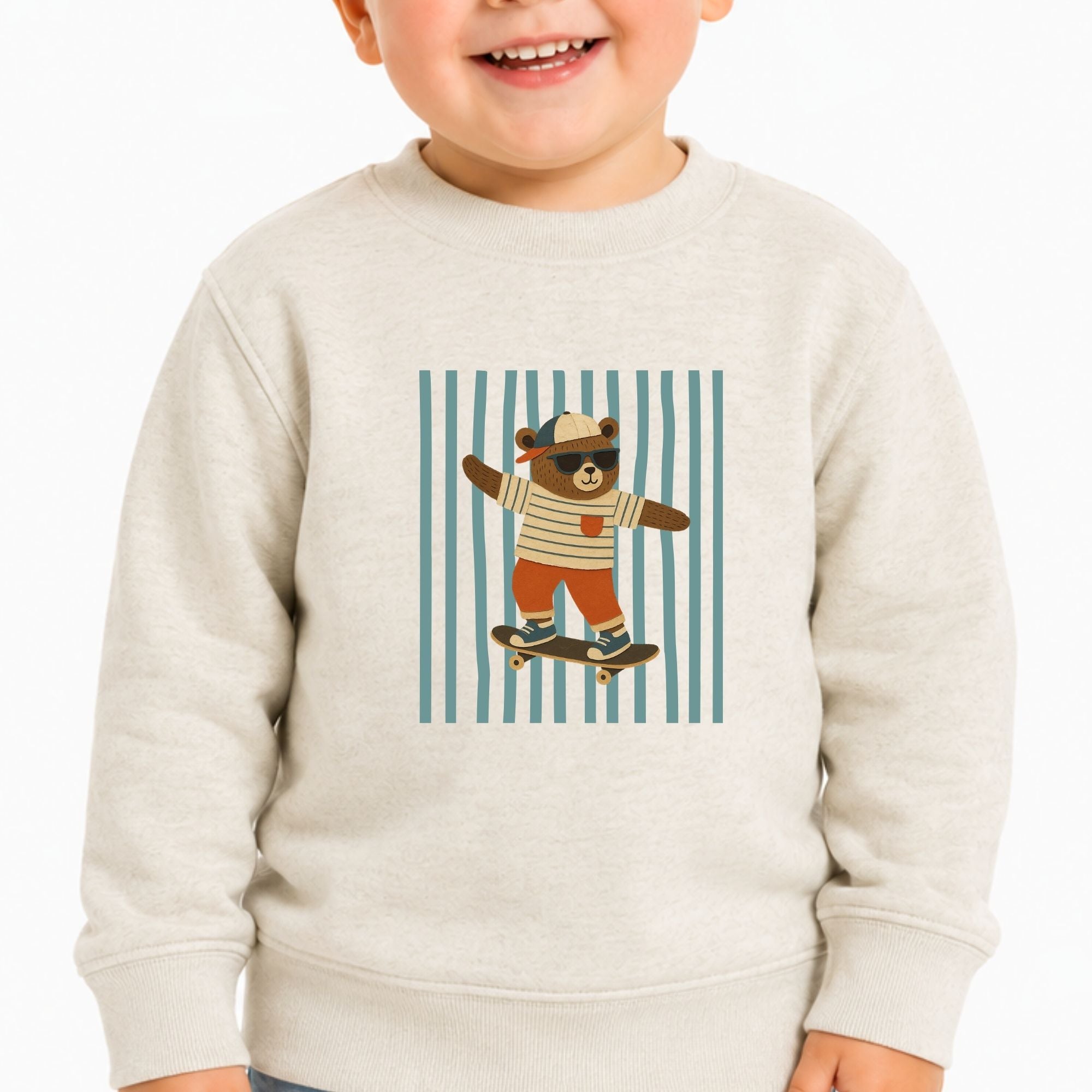 Crewneck enfants-Ours à roulettes