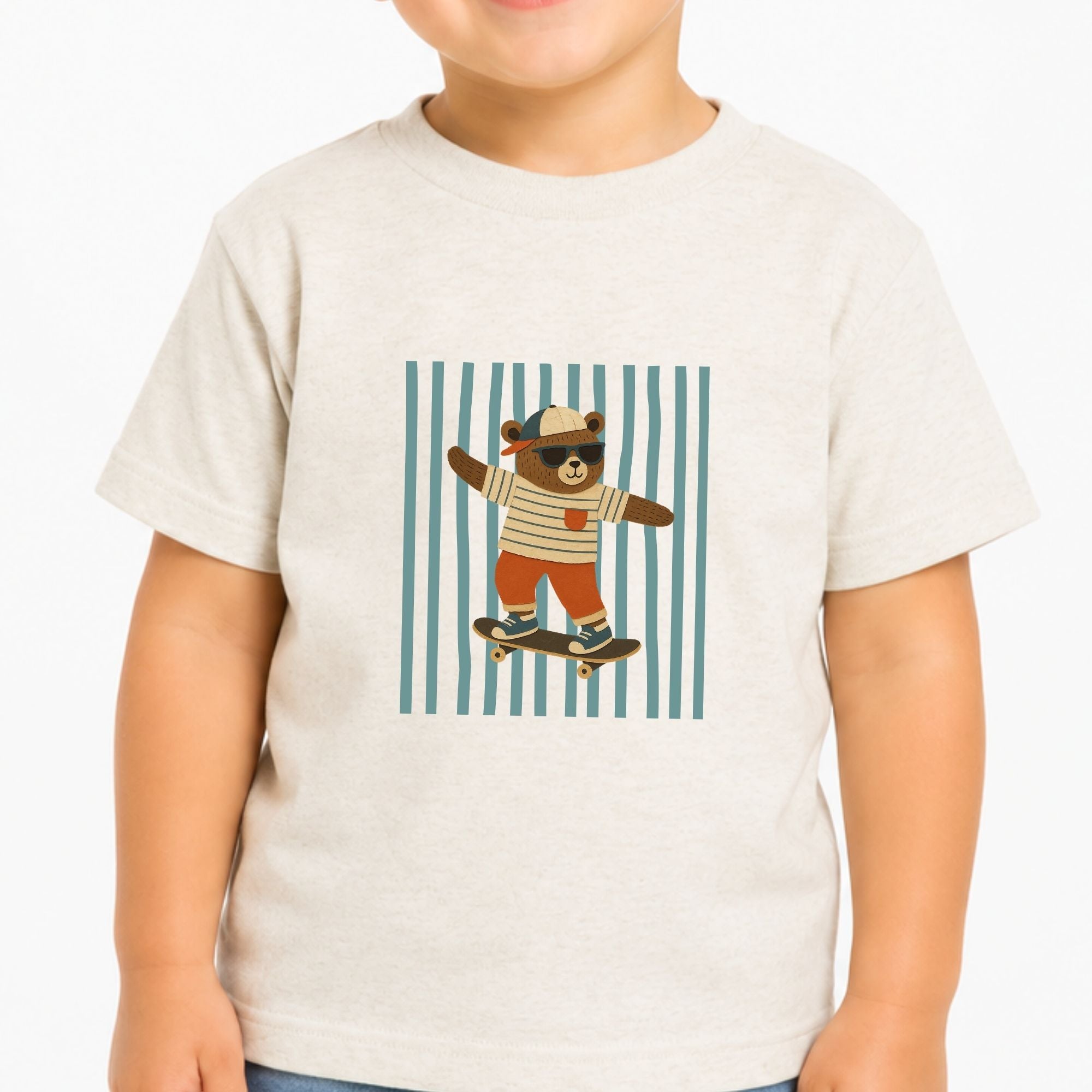 T-shirt bébés et enfants- Ours à roulettes