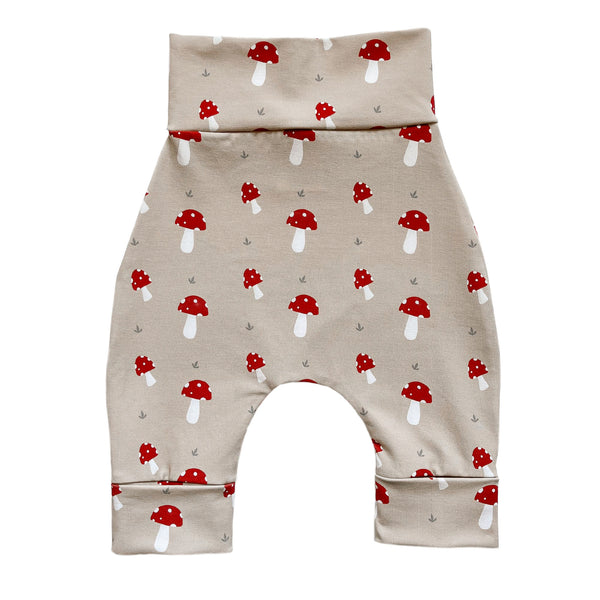 Grow With Me Babies and Children Pants - Mushroom