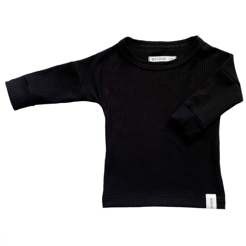 Grow With Me Babies and Children Bamboo Sweater -Black
