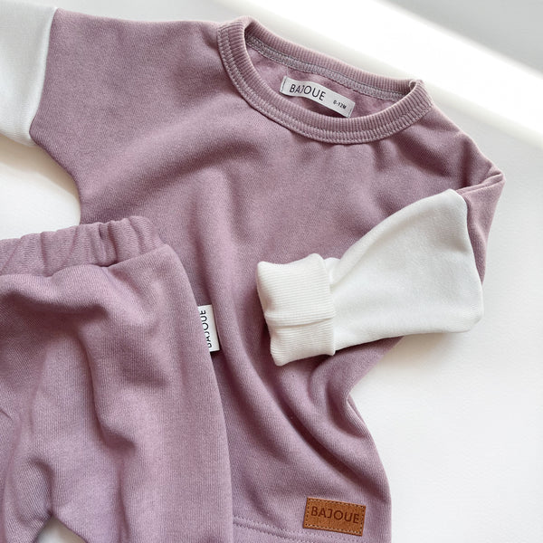 Sweater for babies and children (fleece) - Violet