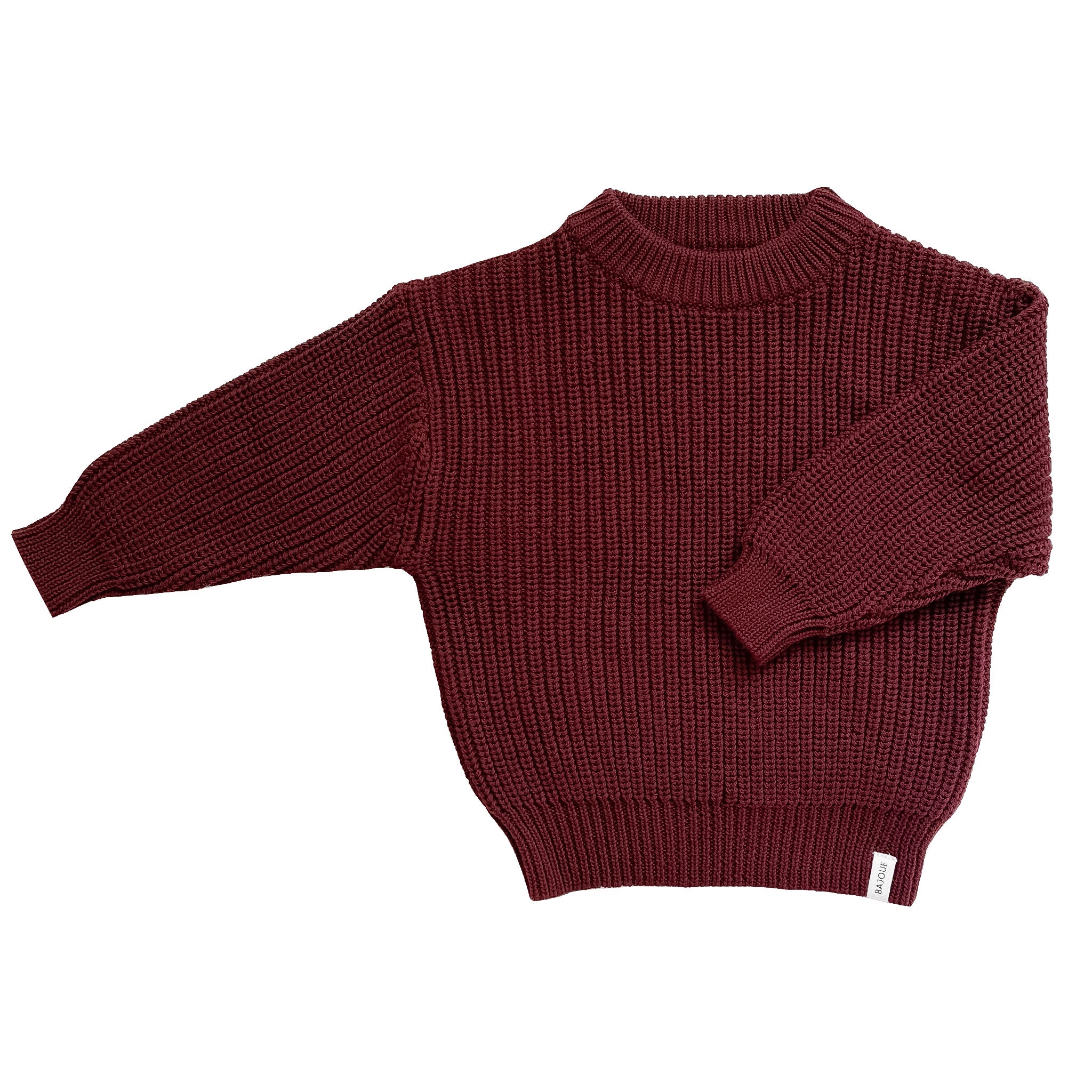 Pull en tricot pour femmes-Bordeaux