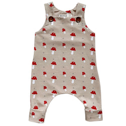 Grow With Me Babies and Children Romper - Mushroom