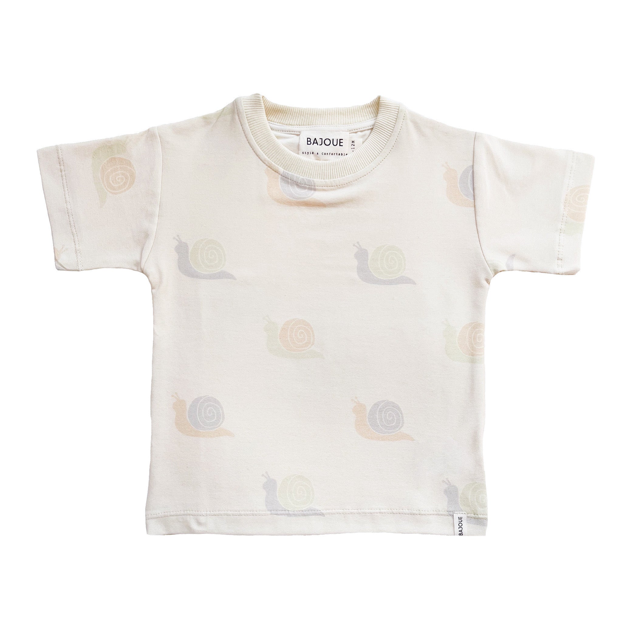T-shirt coton biologique bébés et enfants-Escargots