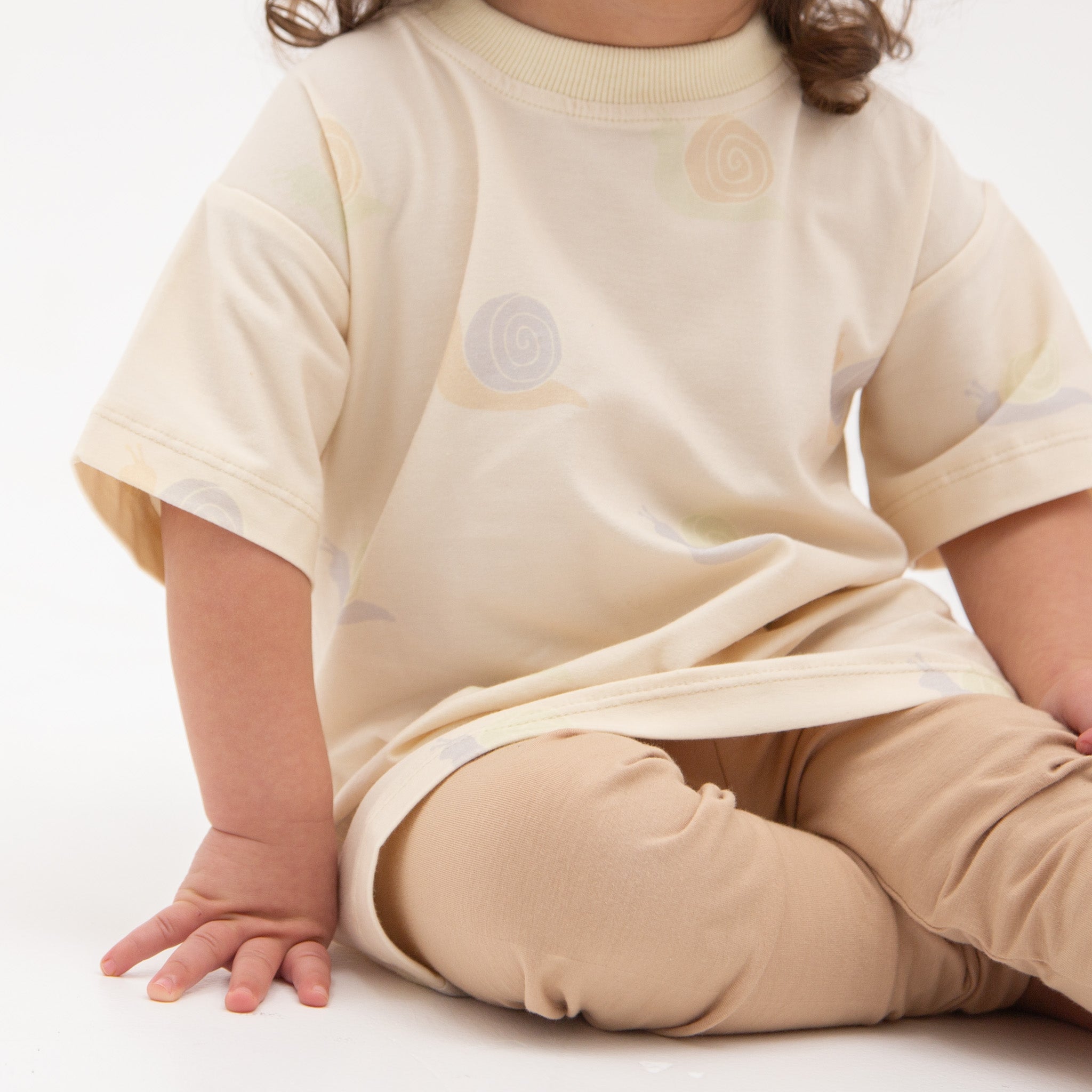 Organic Cotton T-Shirt for Babies and Children - Snails