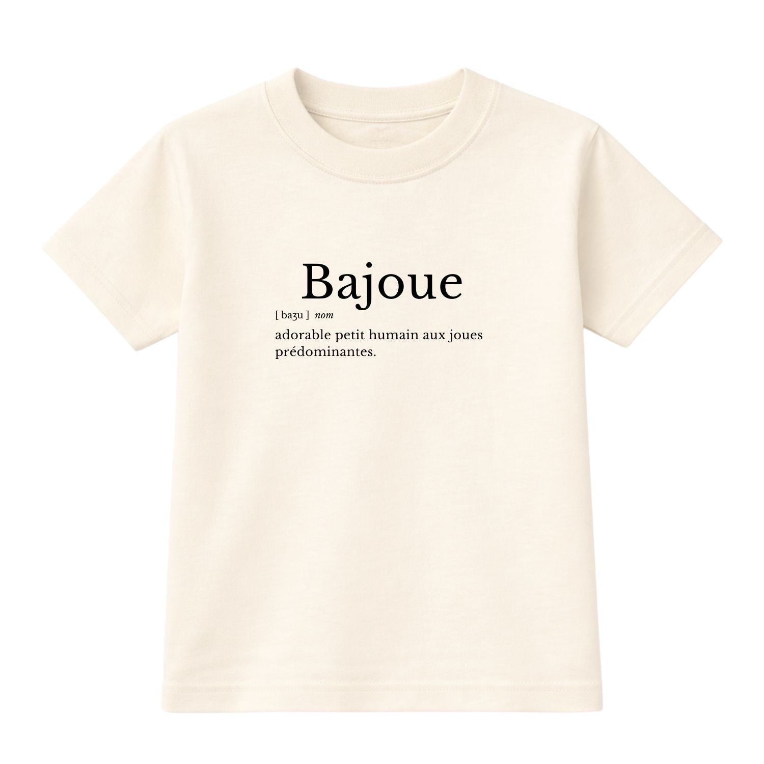 T-shirt bébés Définition Bajoue