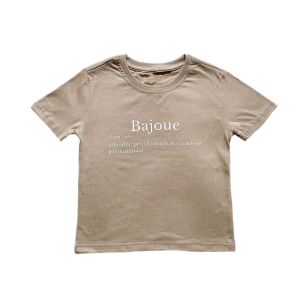 T-shirt enfants Définition Bajoue (2-8 ans)-Café