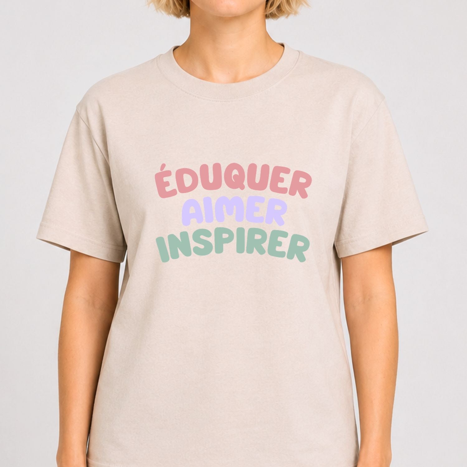 T-shirt pour femmes-Éduquer/aimer/inspirer