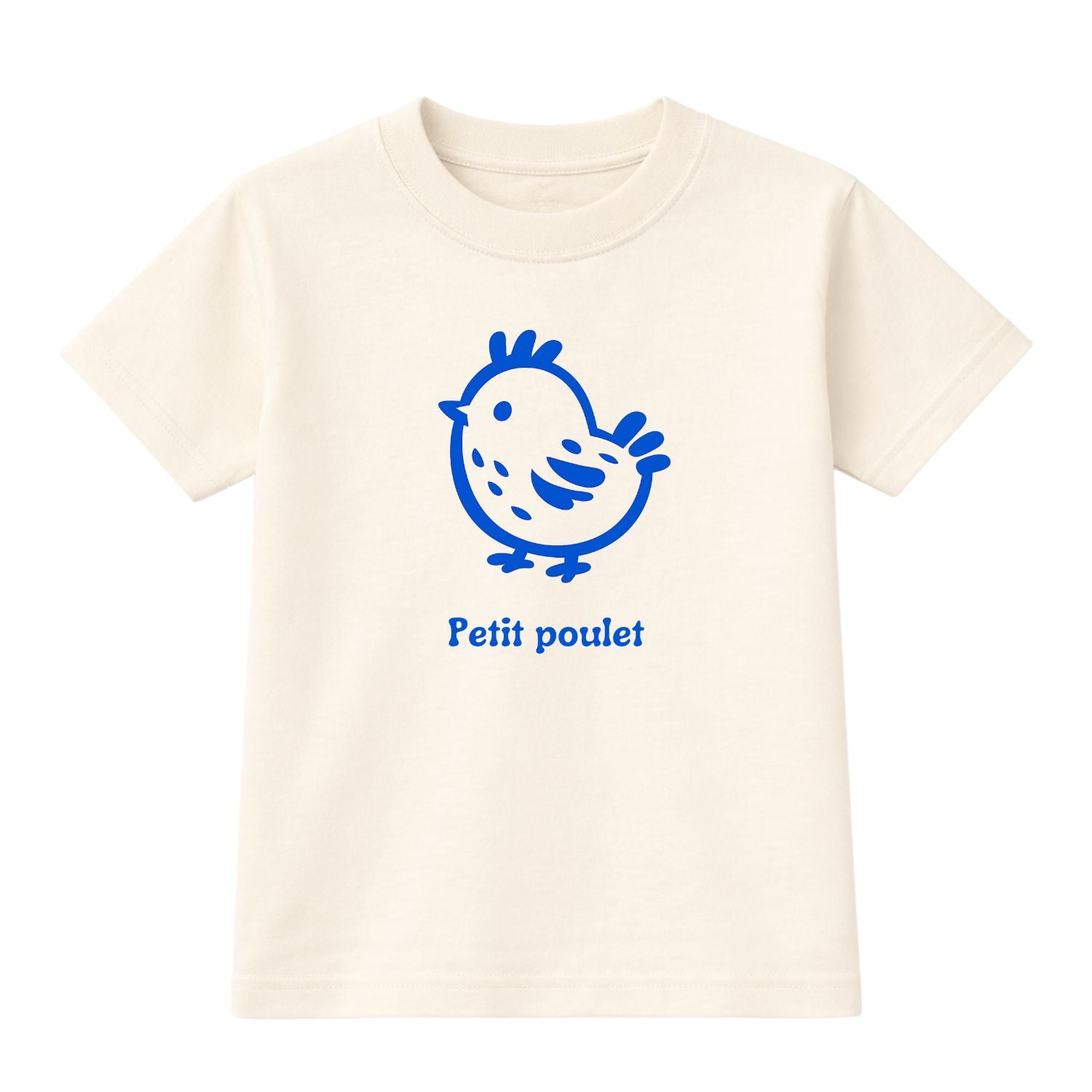 T-shirt enfants-Petit poulet (bleu)