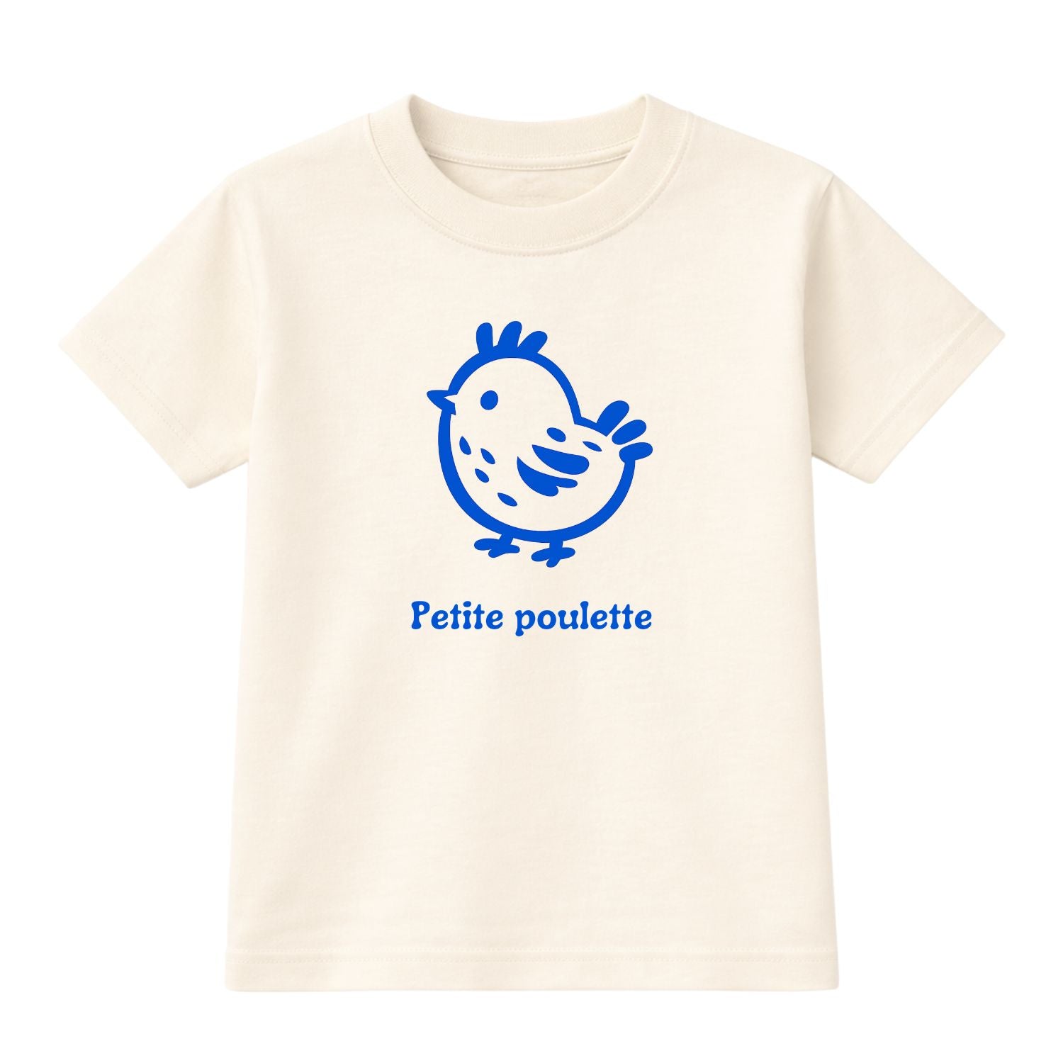 T-shirt enfants-Petite poulette (Bleu)