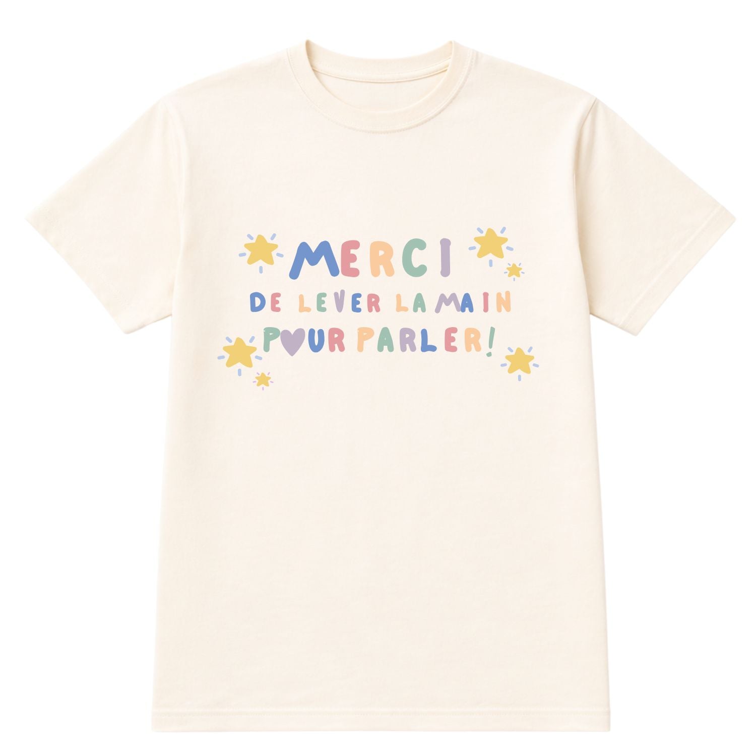 T-shirt pour femmes-Merci de lever la main