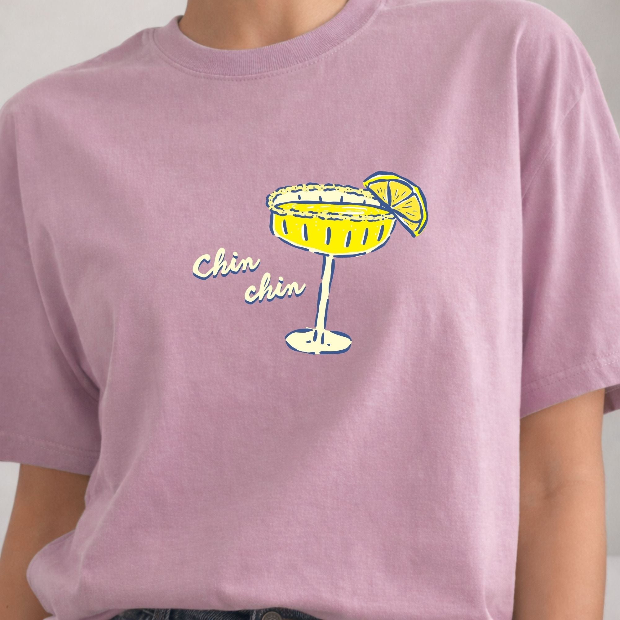 T-shirt pour femmes-Chin, chin