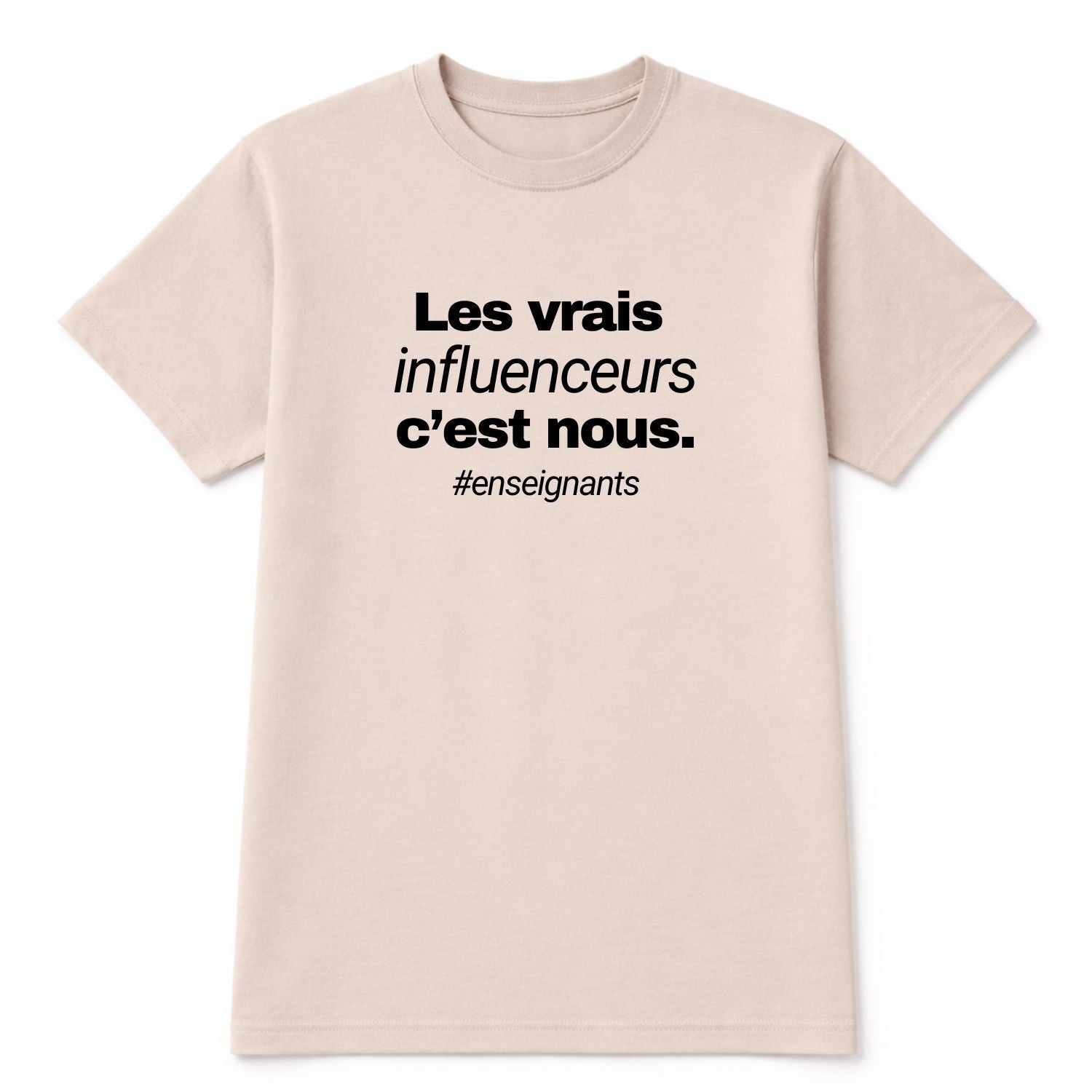 T-shirt pour femmes- Vrais influenceurs (beige)