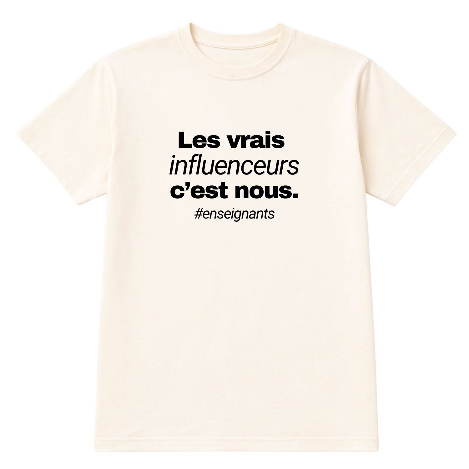 T-shirt pour femmes-Vrais influenceurs (crème)