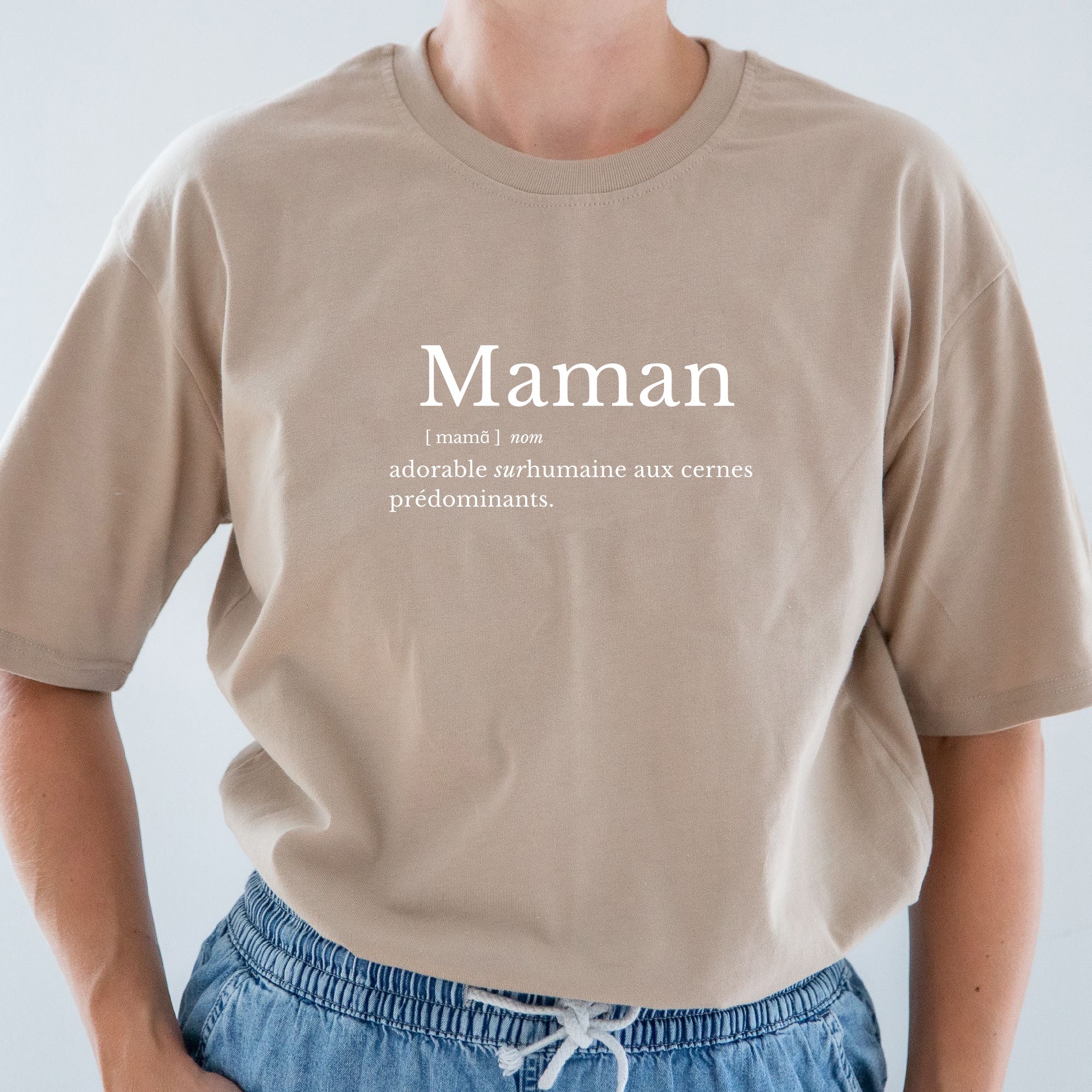 Women's t-shirt - Définition maman (Coffee)
