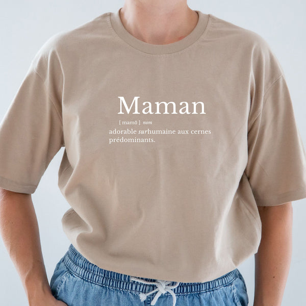 T-shirt pour femmes Définition Maman (Café) - Imparfait