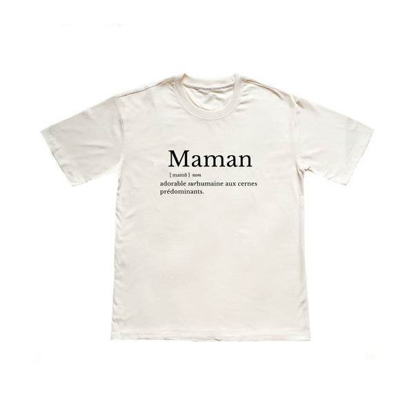 T-shirt pour femmes-Définition maman (Ivoire)