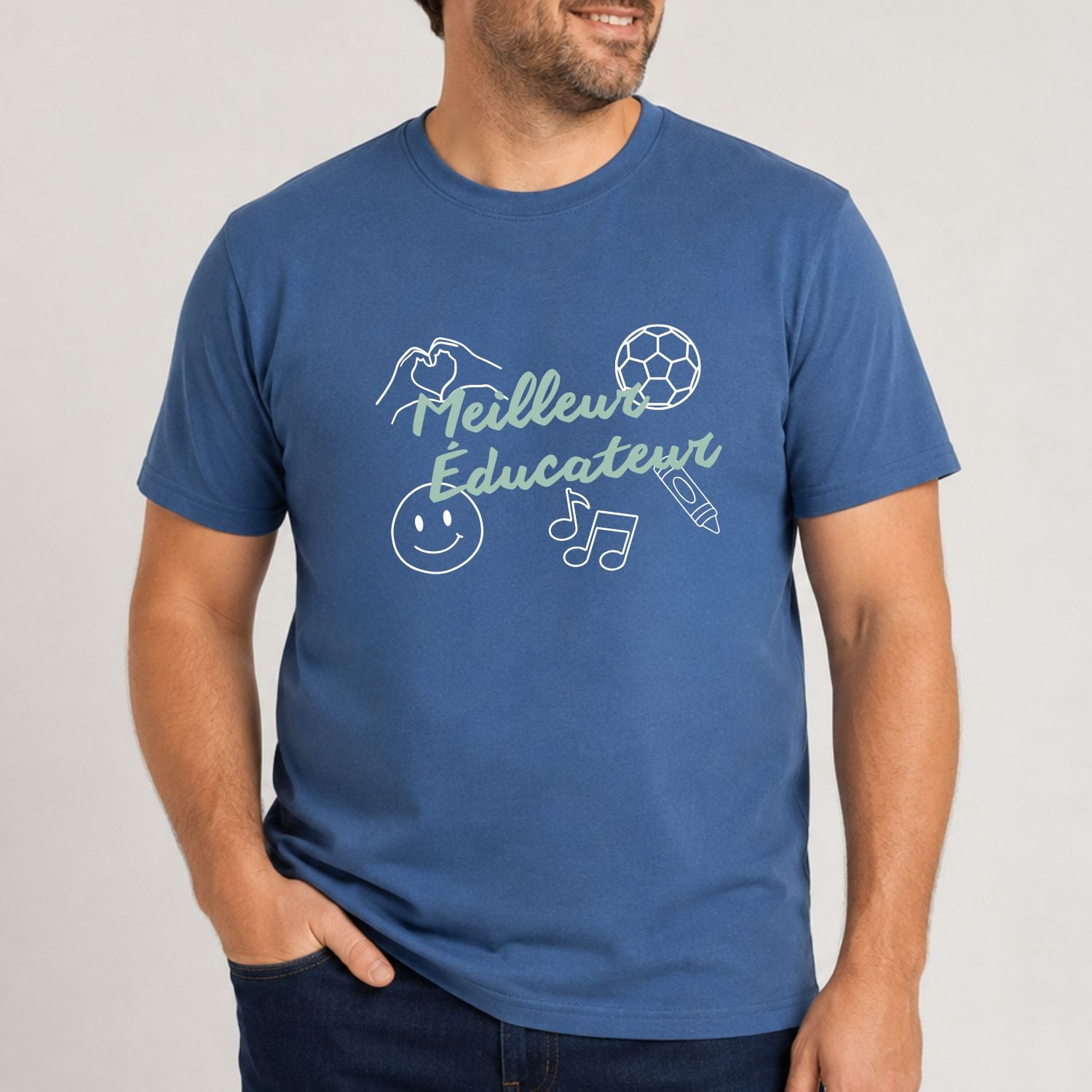 T-shirt pour hommes-Meilleur éducateur