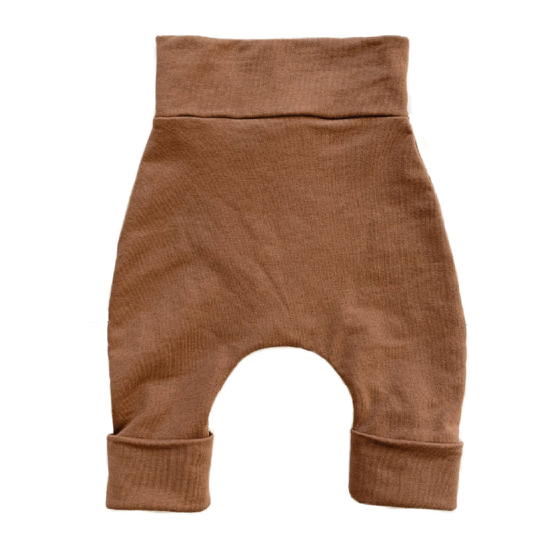 "Grow with me" pants for babies and children-Cappuccino