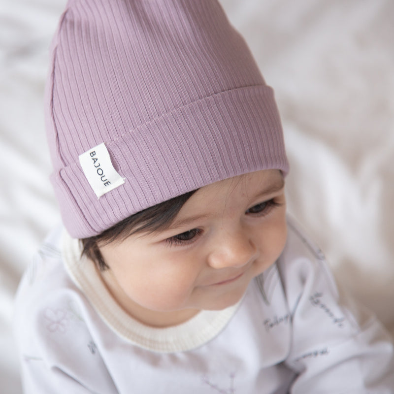 Bamboo beanie for babies and children-Lavender