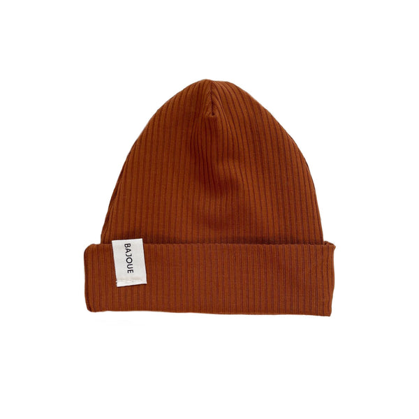 Bamboo beanie for babies and children - Rust
