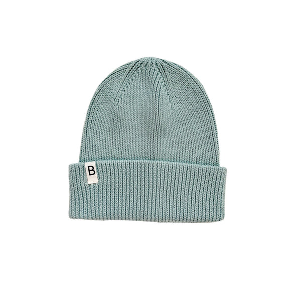 Knit beanie for babies and children - Mint