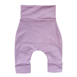"Grow with me" pants for babies and children-Lavender