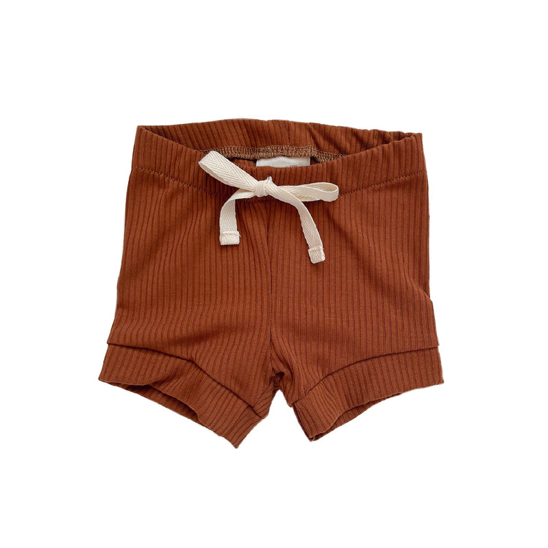 Unisex bamboo shorts - Rust