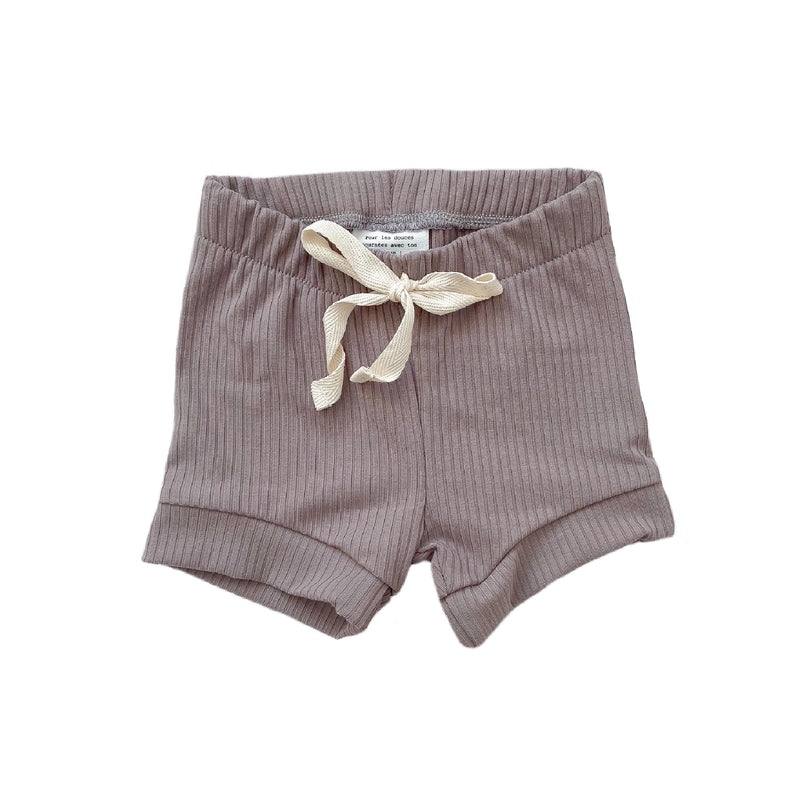 Unisex bamboo shorts-Greige